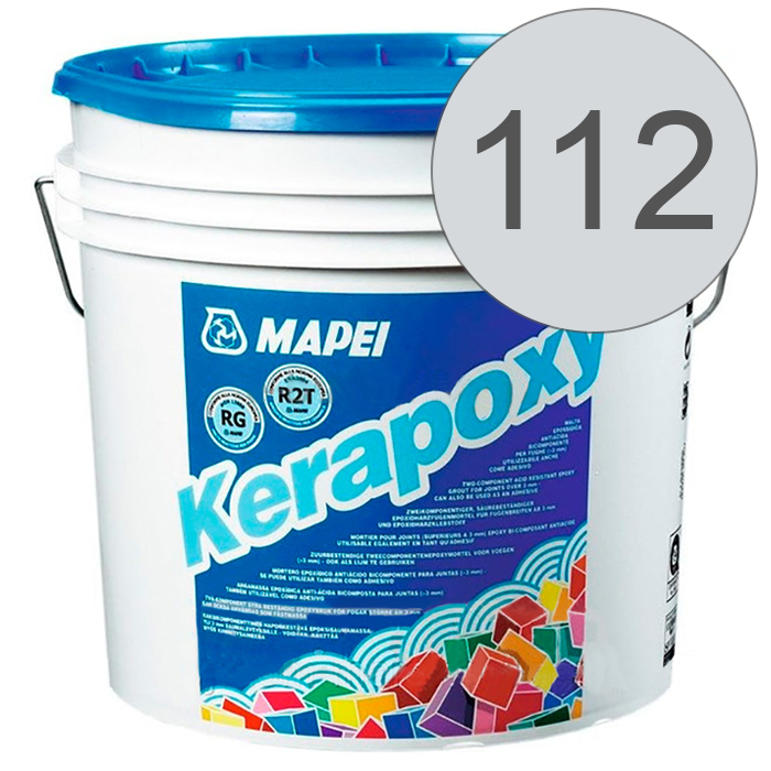 Эпоксидная затирка Mapei Kerapoxy 112 Серый, 10 кг. 