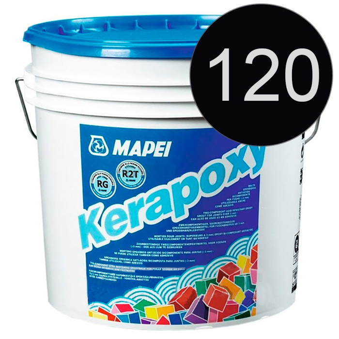 Эпоксидная затирка Mapei Kerapoxy 120 Черный, 10 кг.