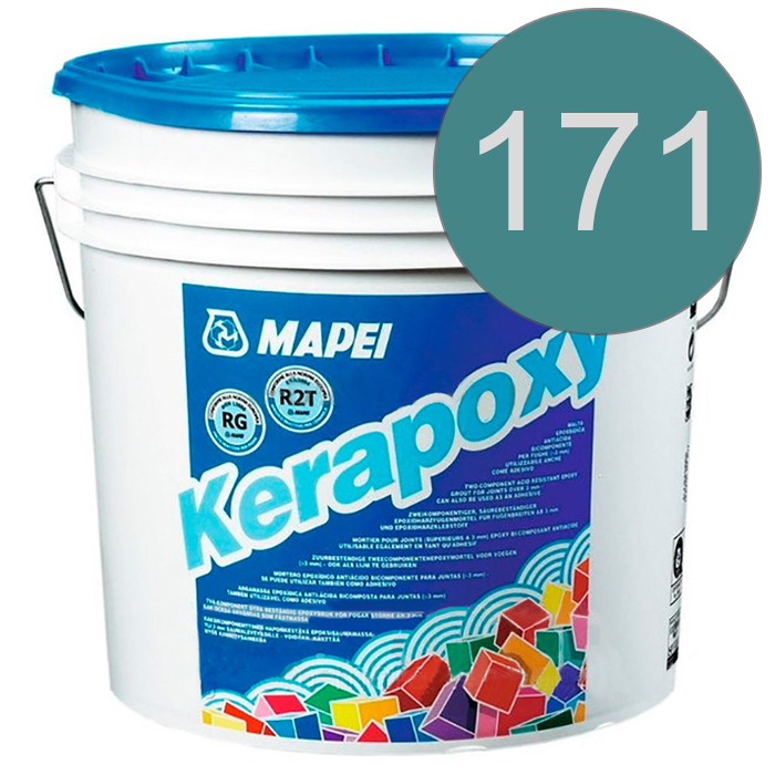 Эпоксидная затирка Mapei Kerapoxy 171 Бирюзовый, 2 кг. - 1215