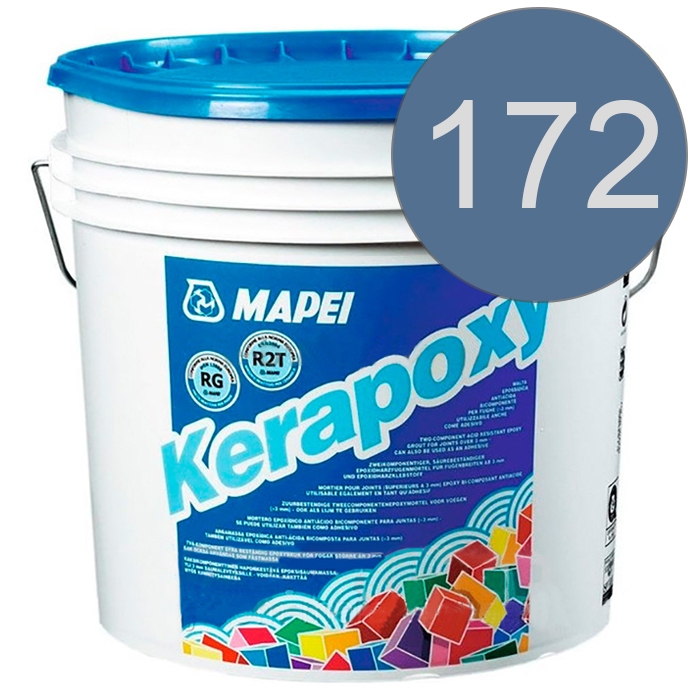 Эпоксидная затирка Mapei Kerapoxy 172 Небесно-Голубой, 10 кг.