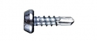 Саморезы для крепления листового металла и мет. профилей, с полуцилендрической головкой, наконечник-сверло, оцинкованные - 627